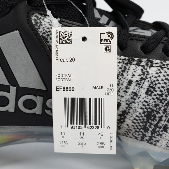 Adidas Freak 20 \'Rainbow Sole\' EF8699 Football Cleats size 10 - 13